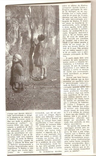 Ritalina... As Dúvidas