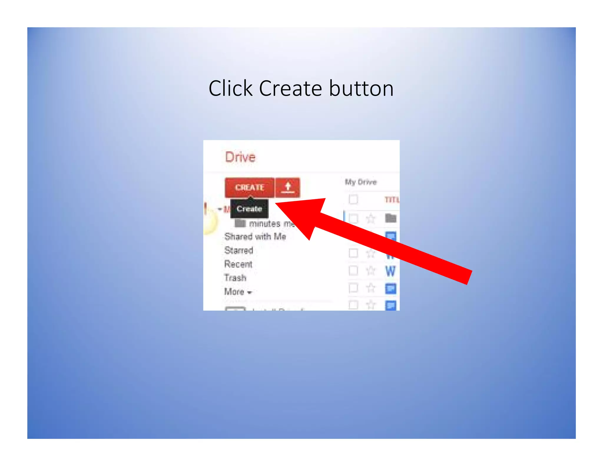 Click Create button
 