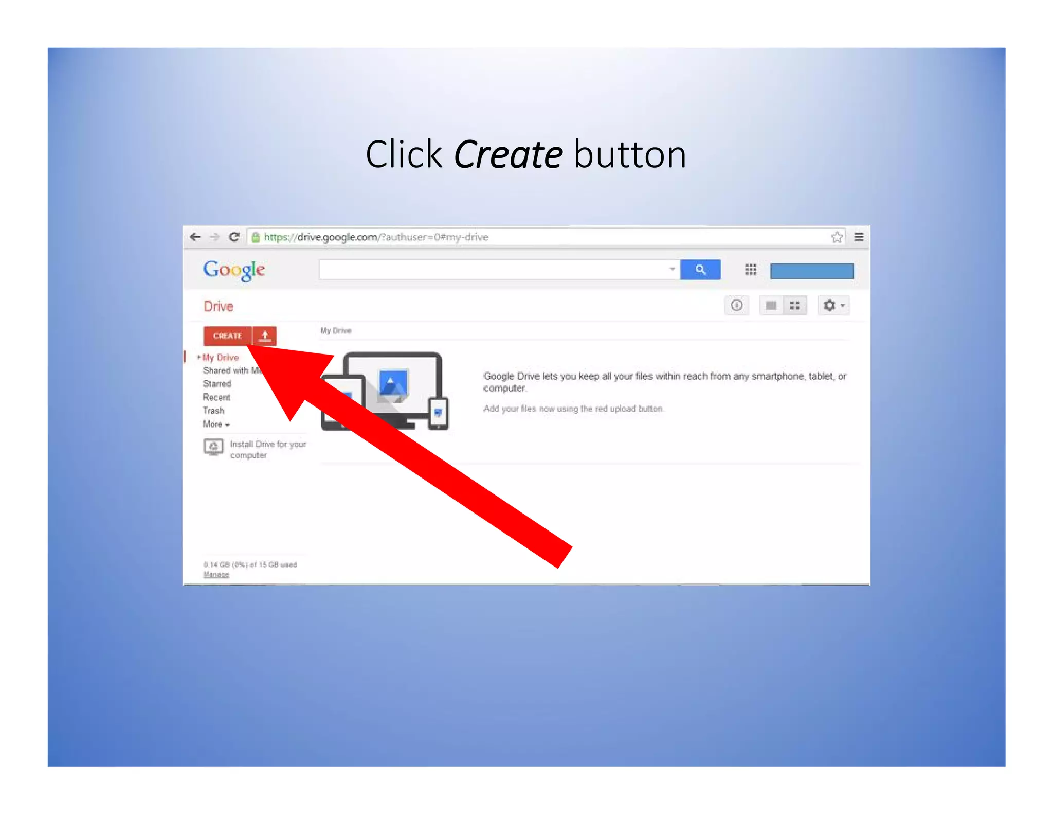 Click Create button
 