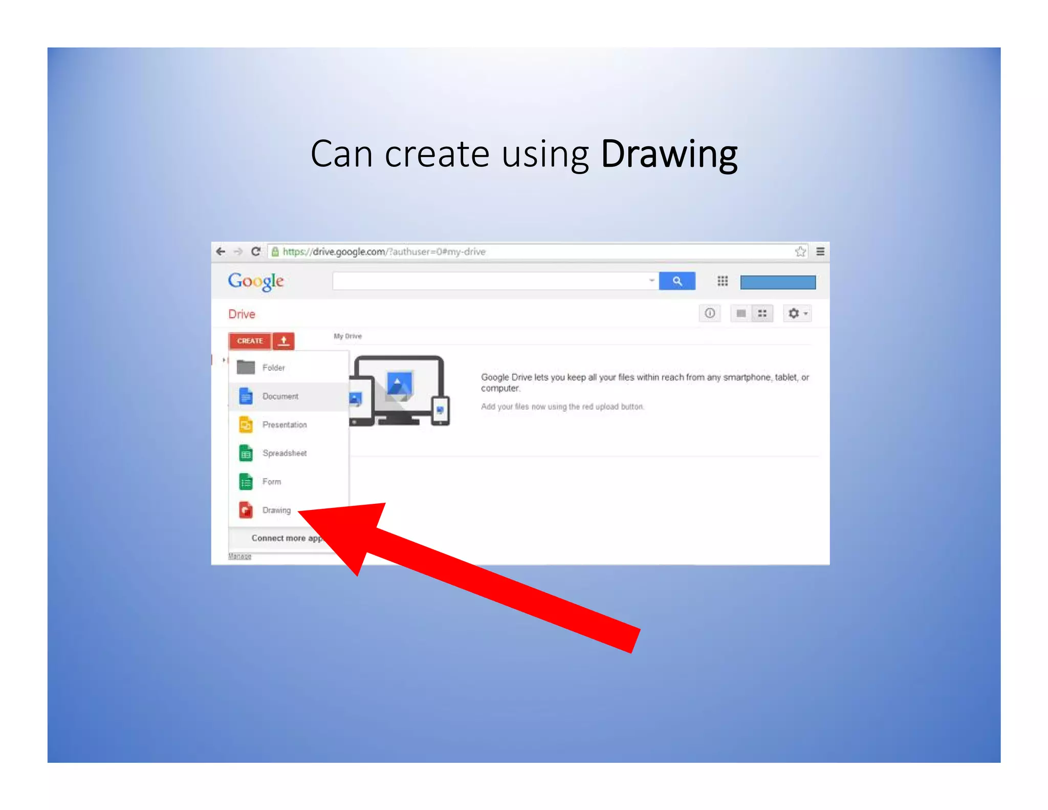 Can create using Drawing
 