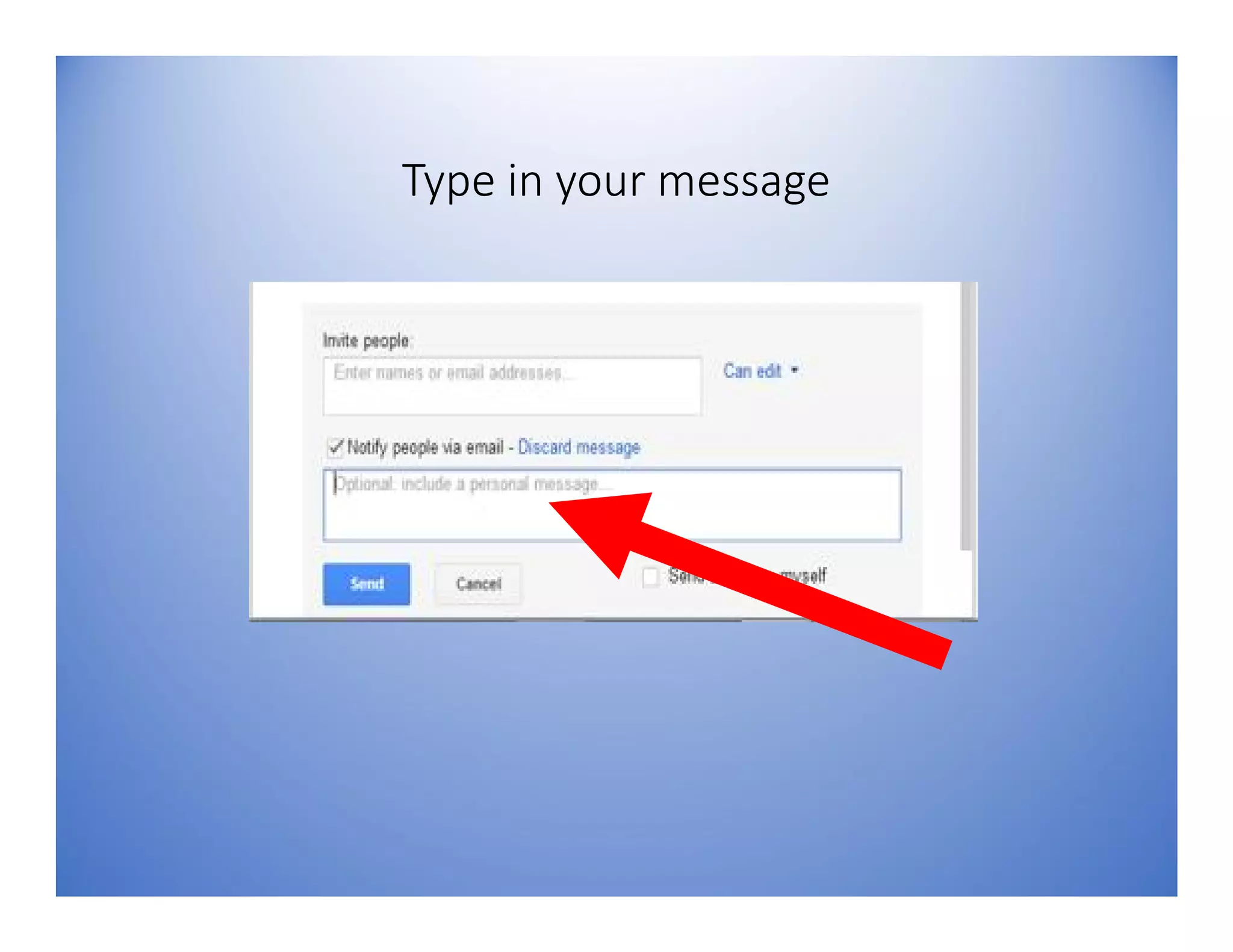 Type in your message
 
