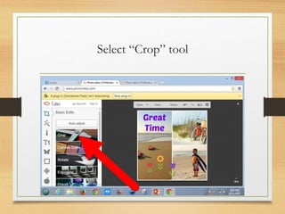 Select “Crop” tool
www.maritatria.com
 