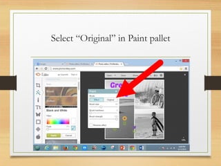 Select “Original” in Paint pallet
www.maritatria.com
 