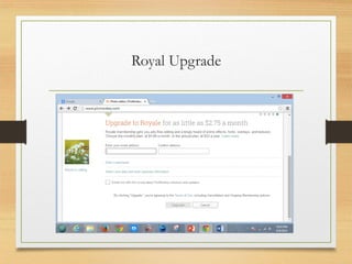 Royal Upgrade
www.maritatria.com
 