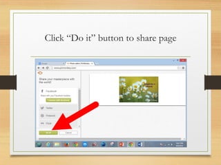 Click “Do it” button to share page
www.maritatria.com
 
