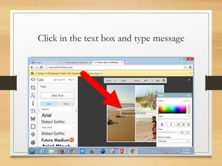 Click in the text box and type message
www.maritatria.com
 