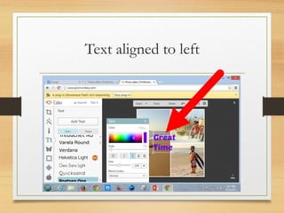 Text aligned to left
www.maritatria.com
 