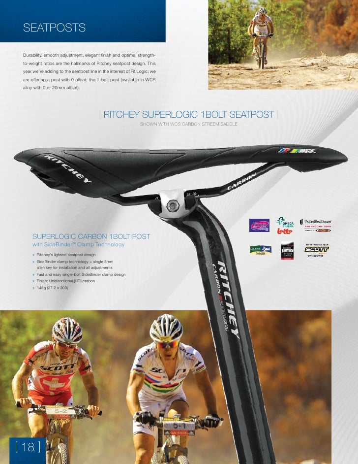 27.2 x 350mm Ritchey Superlogic Carbon 1-Bolt Bike Bicycle Seatpost
