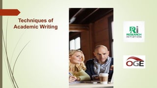 RI Techniques of Academic Writing Prof. Oyedokun.pptx
