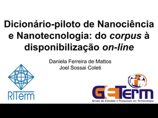 Análise da produção científica em nanotecnologia no Brasil