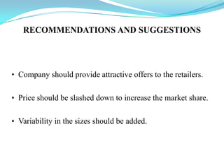 OBJECTIVES OF STUDYTo know and analyze customer buying preferences for mineral water.