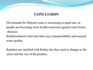 To calculate the market share of different available mineral water brands in Amritsar.