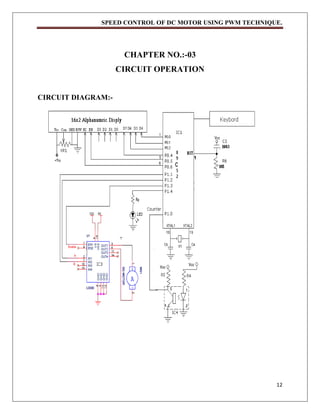 Speed Control Of DC motor By Using PWM Technique | PDF