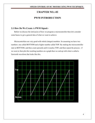 Speed Control Of DC motor By Using PWM Technique | PDF