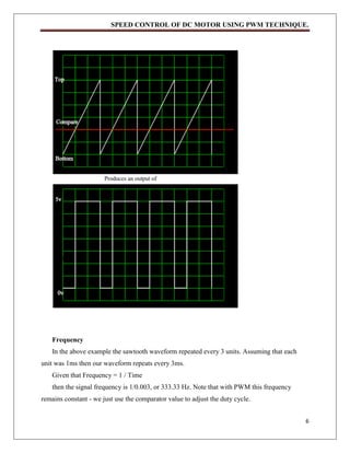 Speed Control Of DC motor By Using PWM Technique | PDF