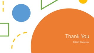 Thank You
Ritesh Kowlessur
 