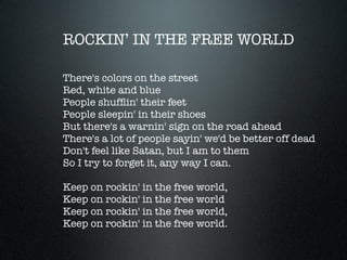 Rocking in the Free World