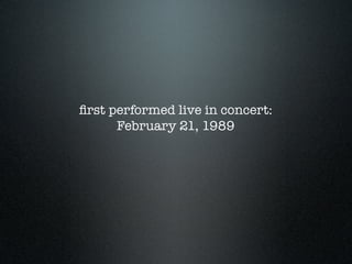 Rocking in the Free World