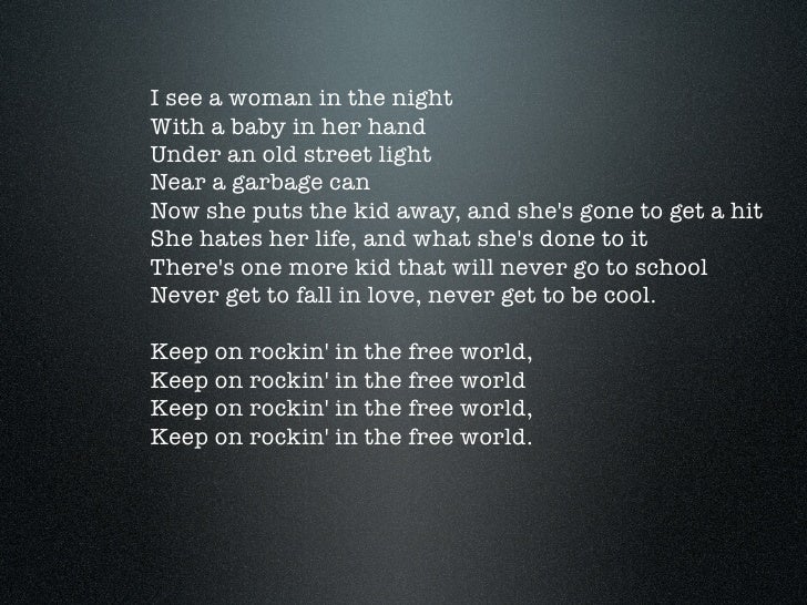 Rocking In The Free World