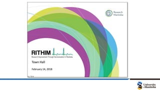 Grand Round: RITHIM — A New Approach to Research in Manitoba