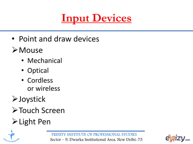 Input and Output Devices | PPT