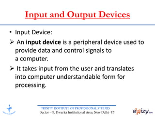 Input and Output Devices | PPT