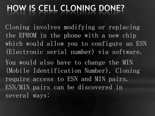 Mobile Phone Cloning By: Ritik Nagar