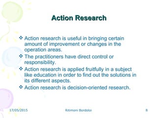Finding Action Ritimoni action research | PPT