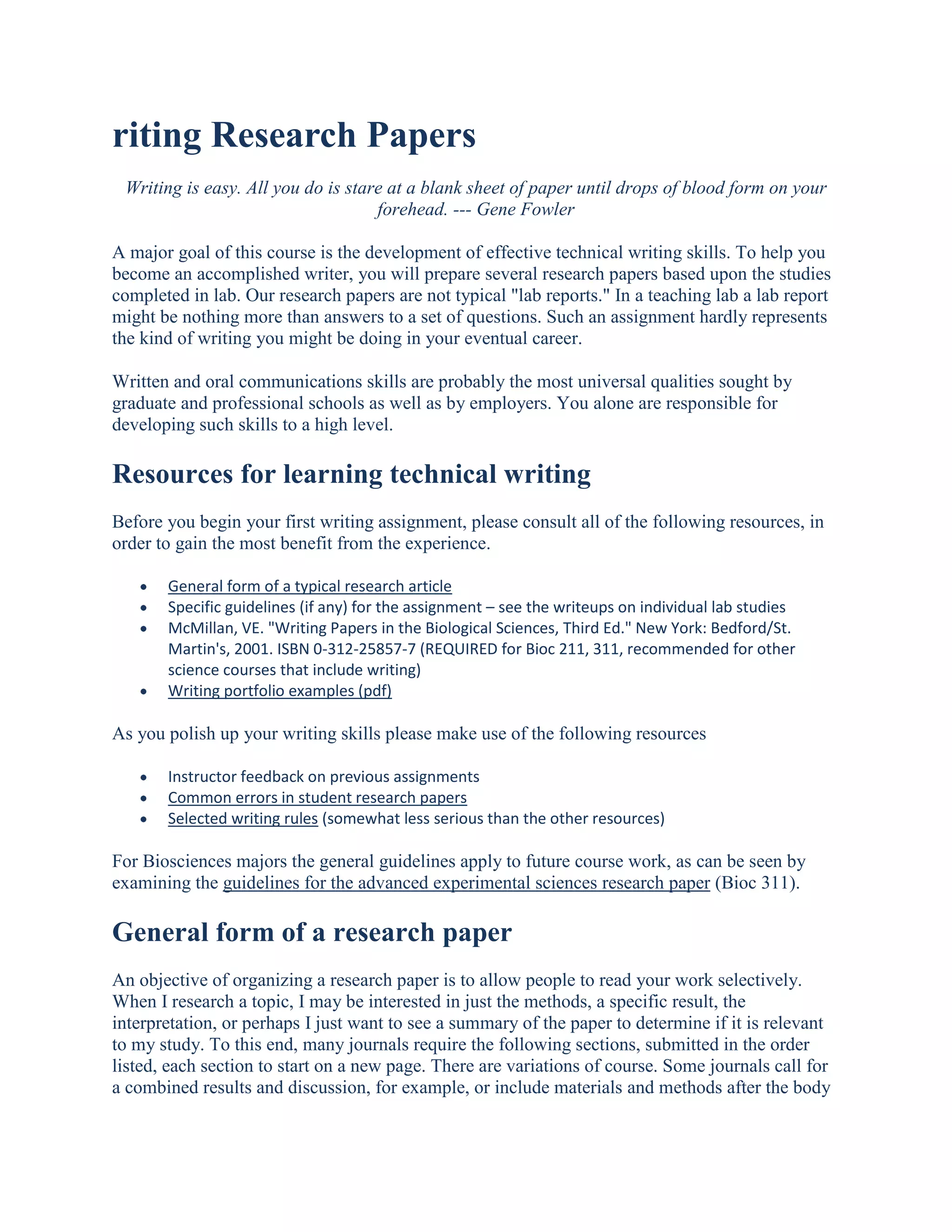 Riting research papers | DOCX