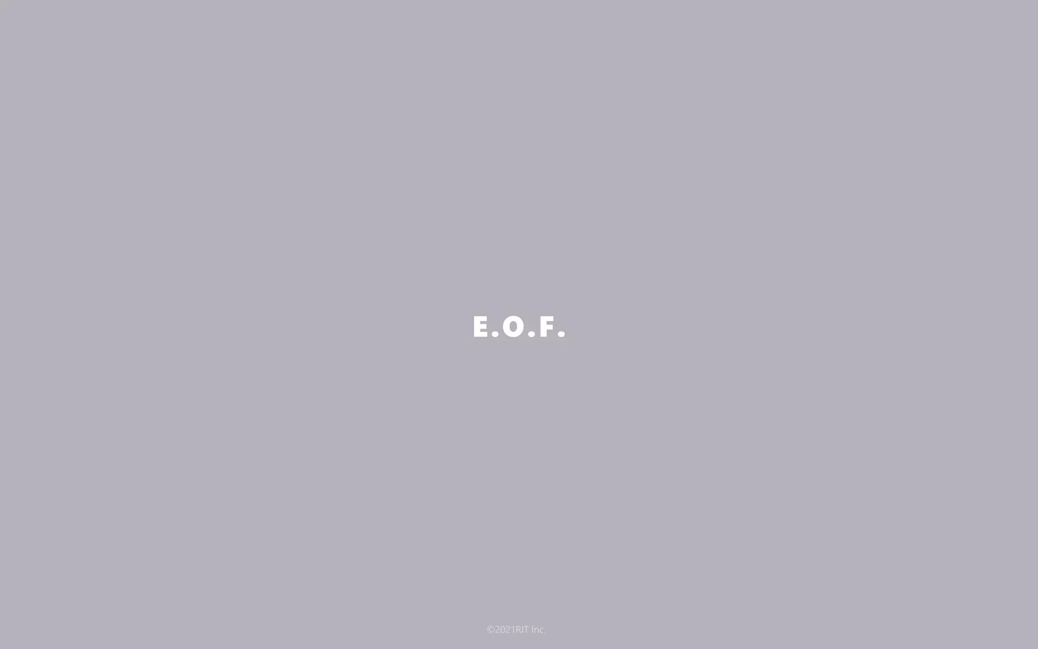 E.O.F.
©2021RIT Inc.
 