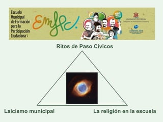 Ritos de Paso Cívicos La religión en la escuela Laicismo municipal 