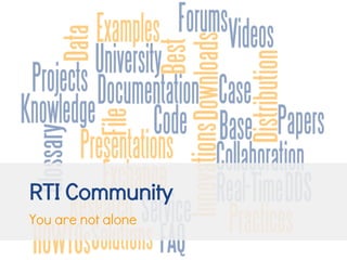 RTI Community
You are not alone
 