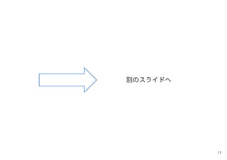 別のスライドへ
15
 