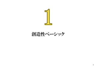 創造性ベーシック
3
 