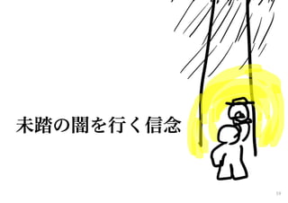 未踏の闇を行く信念
59
 