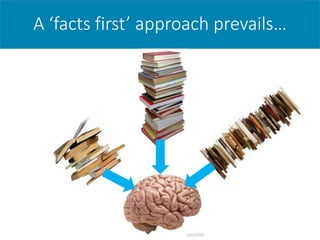 A ‘facts first’ approach prevails…
 