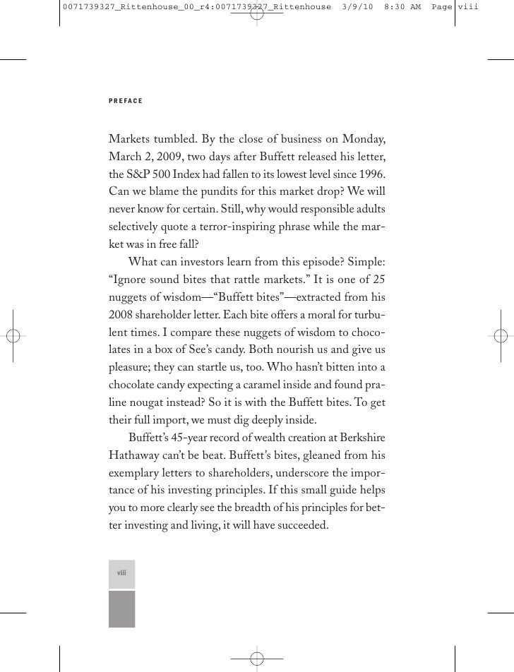 buffetts bites the essential investors guide to warren buffetts s warren buffett shareholder letter