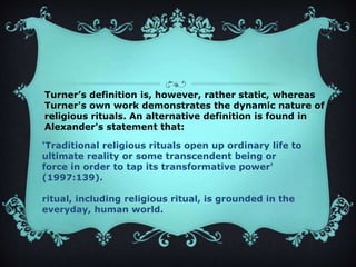 Turner Ritual Rituals | PPTX