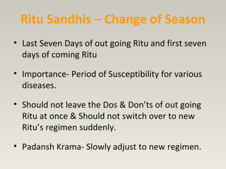 Ritucharya final presentation | PPT