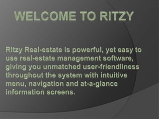 Ritzy- Inventory tracking