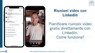 Riunioni video con
LinkedIn


Pianificare riunioni video
gratis direttamente con
LinkedIn.


Come funziona?
 