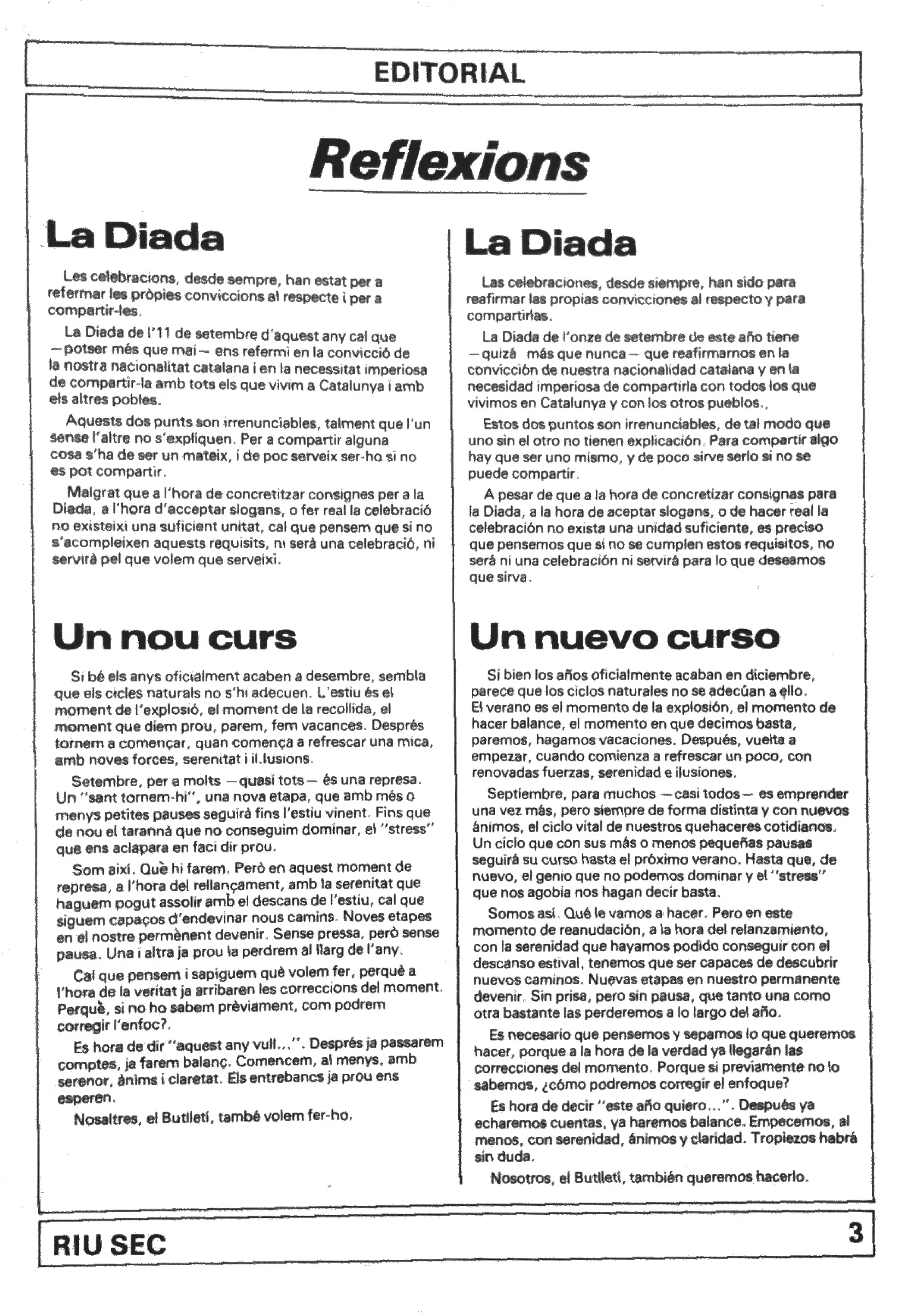 Riu Sec, 7 - Setembre 1981