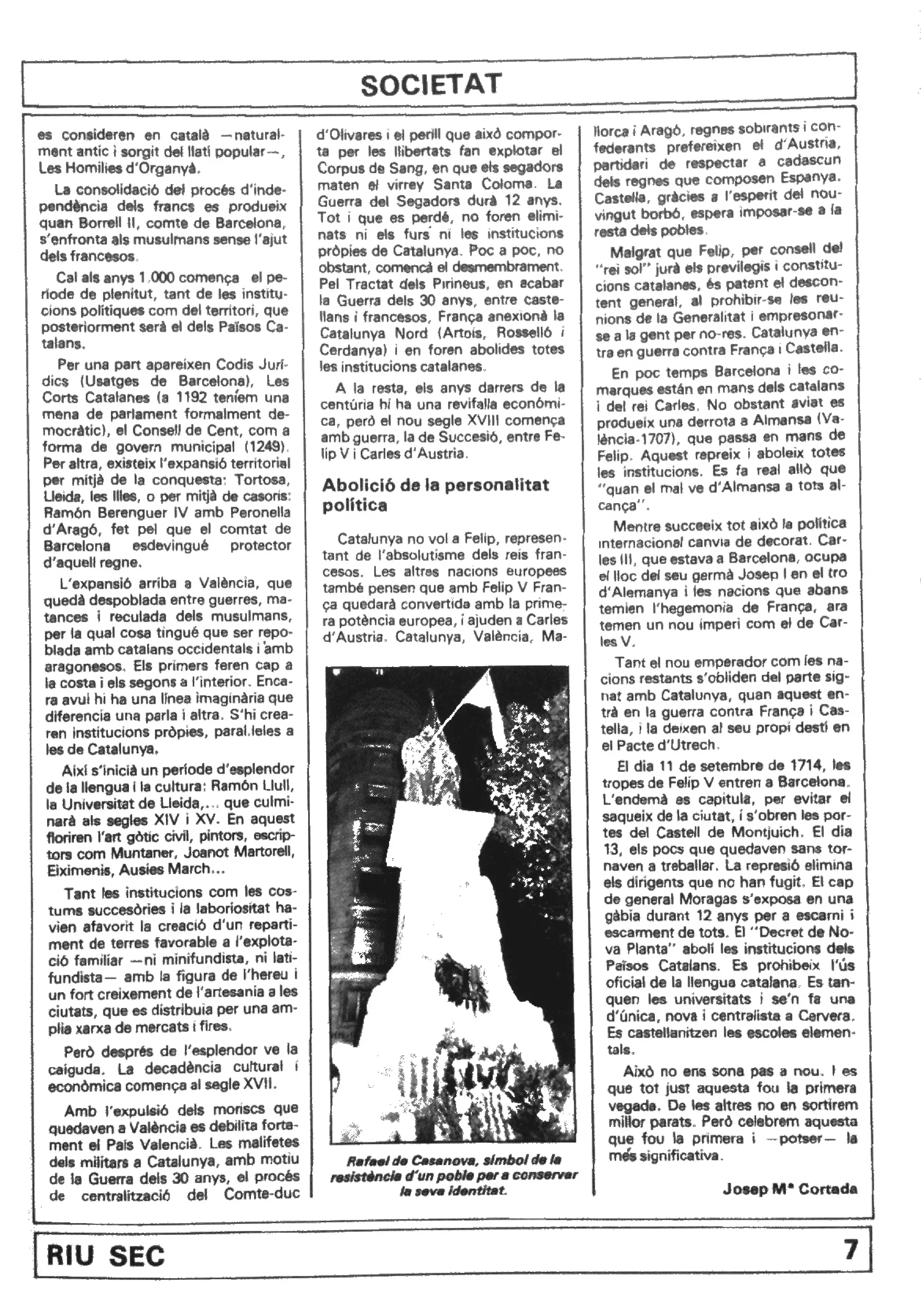 Riu Sec, 7 - Setembre 1981