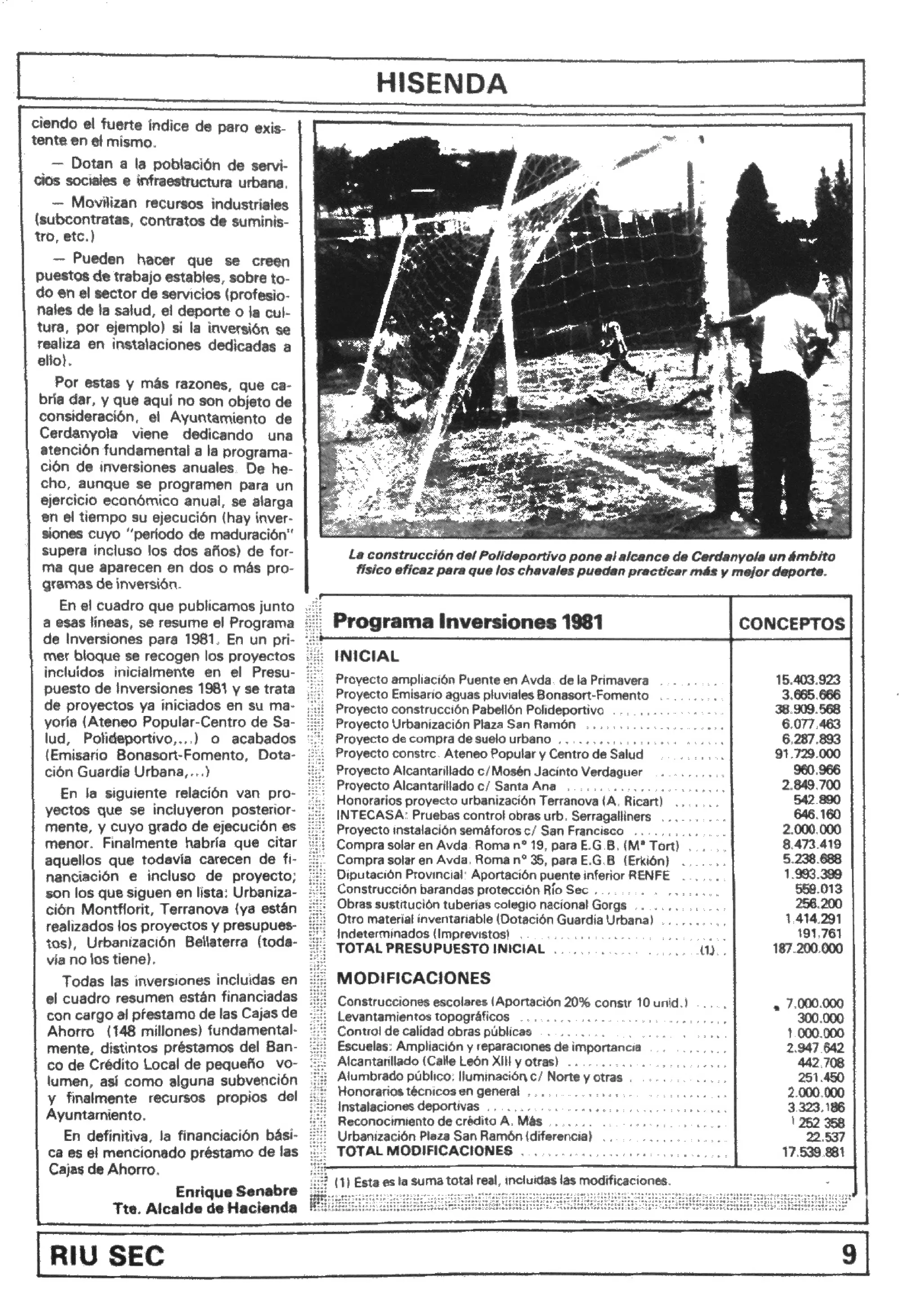 Riu Sec, 7 - Setembre 1981