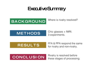 Visual Rivalry Binocular Rivalry and Visual Awareness in Human Extrastriate Cortex | PPT