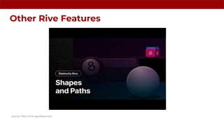 Other Rive Features
source: https://rive.app/learn-rive
 