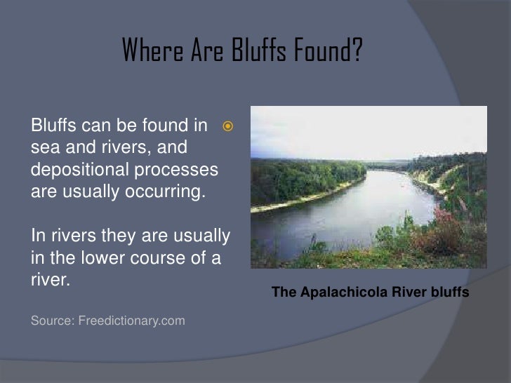 River bluffs block diagram meaning 