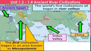 Unit 1.3 - 1.4 Ancient River Civilizations
Case studies
 