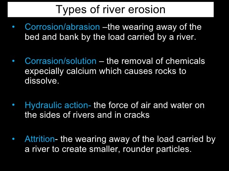 3 types of erosion