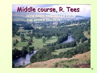 Middle course, R. Tees
HOW DOES THIS DIFFER FROM
THE UPPER SECTION?

14

 